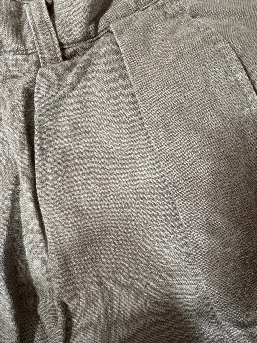 J.Crew Men's Relaxed Fit fatigue green  Linen pants size 36